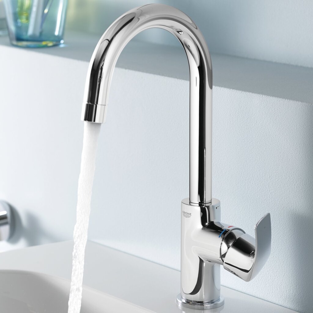 GROHE Eurosmart New L-dydis, su pop-up vožtuvu praustuvo maišytuvas 23537002 цена и информация | Virtuvės maišytuvai | pigu.lt