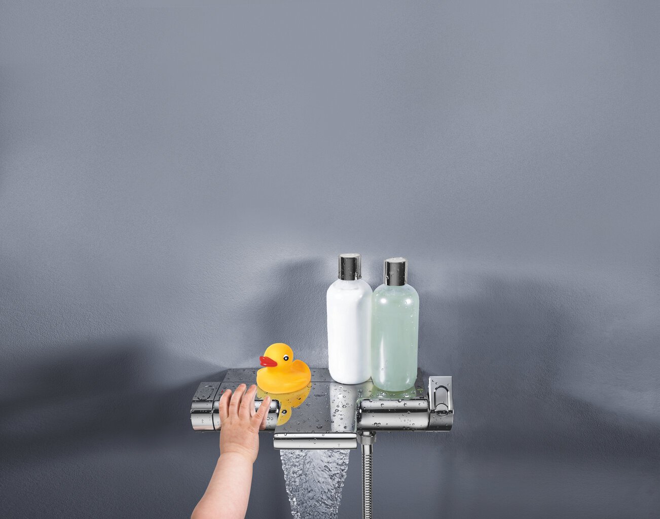 GROHE Grohtherm 2000 termostatinis vonios maišytuvas, su perjungikliu, vandenį taupantis, chromas, 34464001 kaina ir informacija | Vandens maišytuvai | pigu.lt