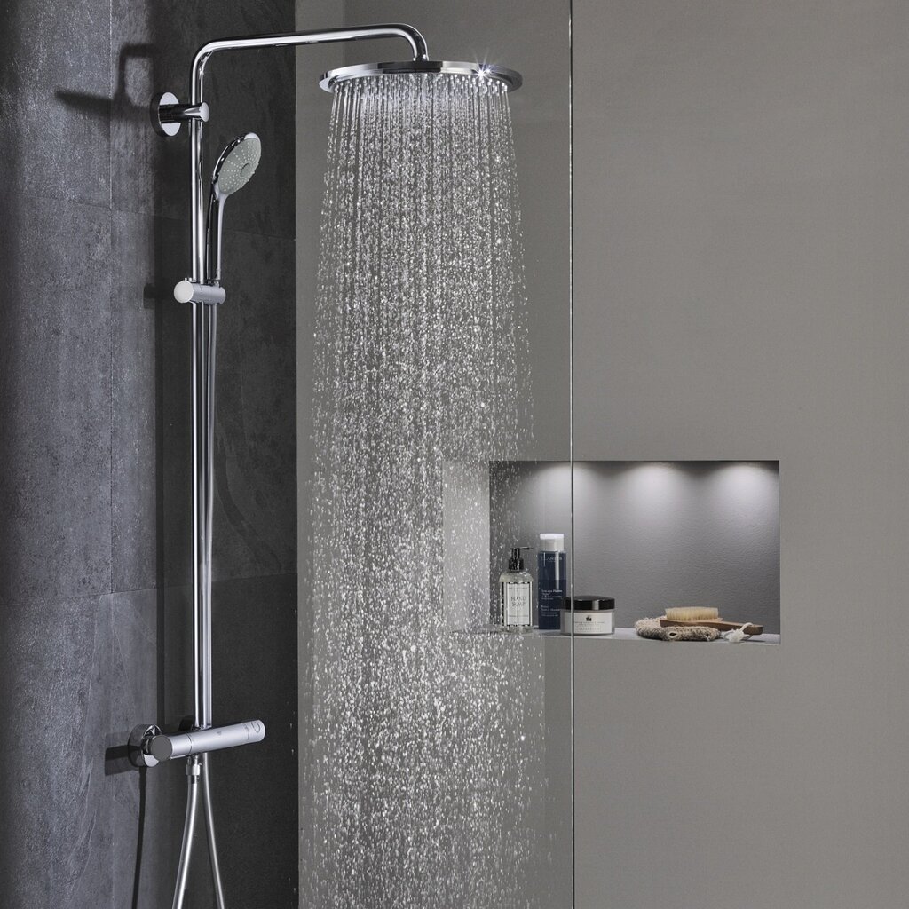 Grohe Euphoria XXL 310 dušo sistema, chromas 26075000 kaina ir informacija | Dušo komplektai ir panelės | pigu.lt