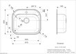 Nerūdijančio plieno virtuvinė plautuvė Reginox Orlando, 57.5x50.5 cm kaina ir informacija | Virtuvinės plautuvės | pigu.lt