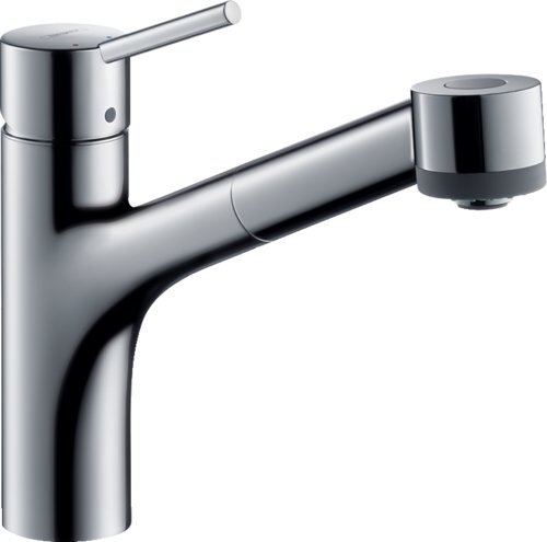 Hansgrohe Talis S virtuvės praustuvo maišytuvas su ištraukiamu dušeliu, chromas, 32841000 цена и информация | Virtuvės maišytuvai | pigu.lt