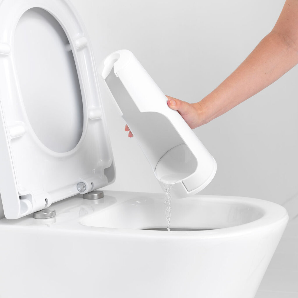 Brabantia tualeto šepetys su laikikliu, baltas цена и информация | Vonios kambario aksesuarai | pigu.lt