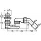 Sifonas dušo padėklui Viega 312 138, 70x40/50 mm kaina ir informacija | Sifonai | pigu.lt