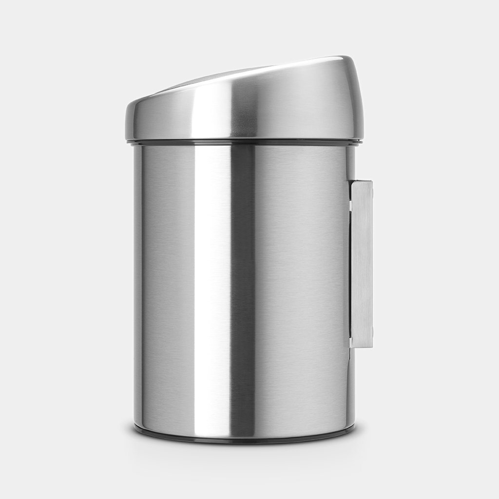 Brabantia šiukšliadėžė Touch Bin®, 3 l, pilkas цена и информация | Šiukšliadėžės | pigu.lt