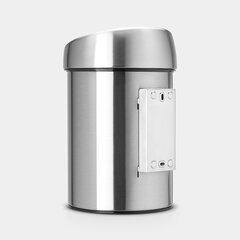 Мусорное ведро Brabantia Touch Bin®, 3л матовая сталь  цена и информация | Мусорные баки | pigu.lt