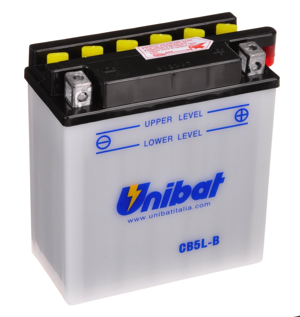 Akumuliatorius Unibat 12V 5AH 65A kaina ir informacija | Moto akumuliatoriai | pigu.lt