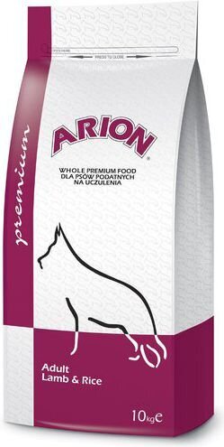 Arion Premium suaugusiems šunims su ėriena ir ryžiais, 10 kg kaina ir informacija | Sausas maistas šunims | pigu.lt