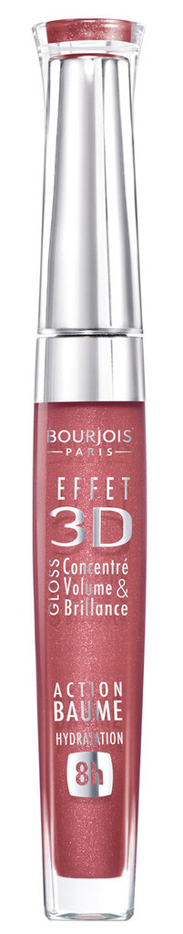 Lūpų blizgis Bourjois Paris 3D Effet 5.7 ml kaina ir informacija | Lūpų dažai, blizgiai, balzamai, vazelinai | pigu.lt