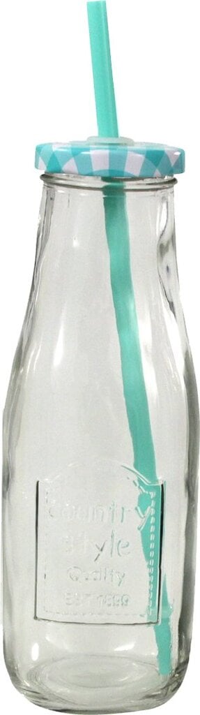Užsukamas buteliukas - stiklinė su dangteliu, 400 ml цена и информация | Taurės, puodeliai, ąsočiai | pigu.lt