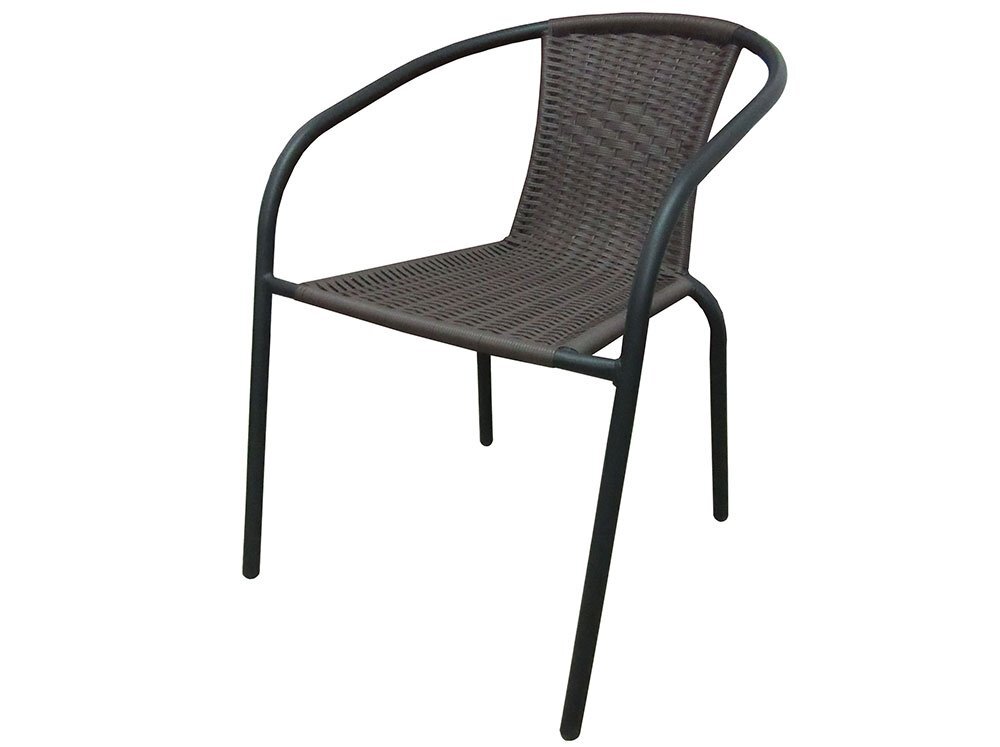 Kėdė Patio Bistro Plus, ruda kaina ir informacija | Lauko kėdės, foteliai, pufai | pigu.lt
