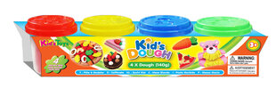 Lipdymo masė Kid's Dough , 4 x 140g kaina ir informacija | Piešimo, tapybos, lipdymo reikmenys | pigu.lt