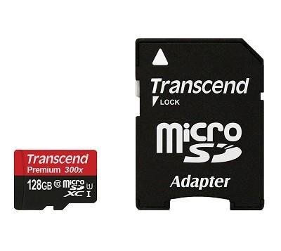 Transcend MicroSDXC 128GB (+SD adapteris) цена и информация | Atminties kortelės telefonams | pigu.lt