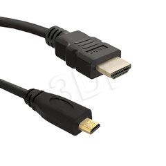 Qoltec HDMI Cable 1.4 AM / Micro HDMI DM | 2,0m kaina ir informacija | Kabeliai ir laidai | pigu.lt