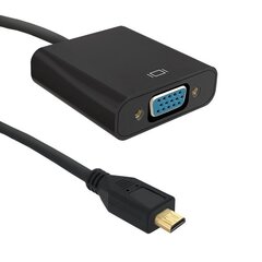 Adapteris Qoltec 50402, HDMI/D-sub, 0.2 m цена и информация | Адаптеры, USB-разветвители | pigu.lt