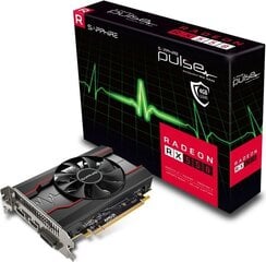 Видеокарта AMD Radeon RX 550, Sapphire PULSE, 4 Гб, GDDR5 цена и информация | Видеокарты (GPU) | pigu.lt