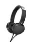Sony MDRXB550APB Head-band, Microphone, juoda цена и информация | Ausinės | pigu.lt