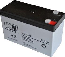MWpower аккумулятор MWS 12V 7.2Ah F1(187) AGM цена и информация | Батарейки | pigu.lt