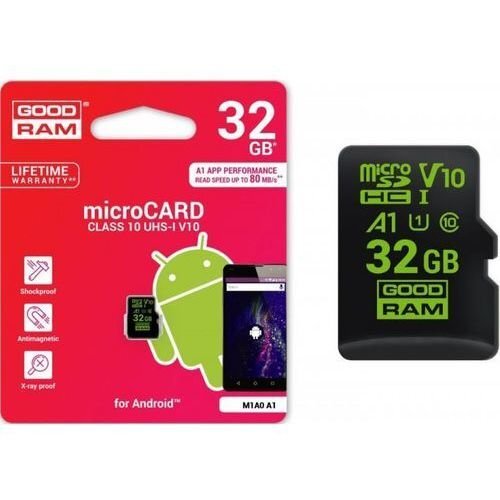 Atminties kortelė GOODRAM - microSDHC 32GB CL10 UHS-I Android kaina ir informacija | Atminties kortelės telefonams | pigu.lt