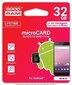 Atminties kortelė GOODRAM - microSDHC 32GB CL10 UHS-I Android kaina ir informacija | Atminties kortelės telefonams | pigu.lt