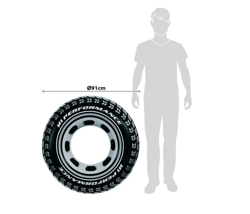 Pripučiamas ratas Intex Giant Tire, 91 cm kaina ir informacija | Pripučiamos ir paplūdimio prekės | pigu.lt