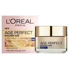 Reaktyvuojantis vėsinantis naktinis kremas L Oreal Age Perfect Golden Age Night Cream, 50 ml kaina ir informacija | Veido kremai | pigu.lt