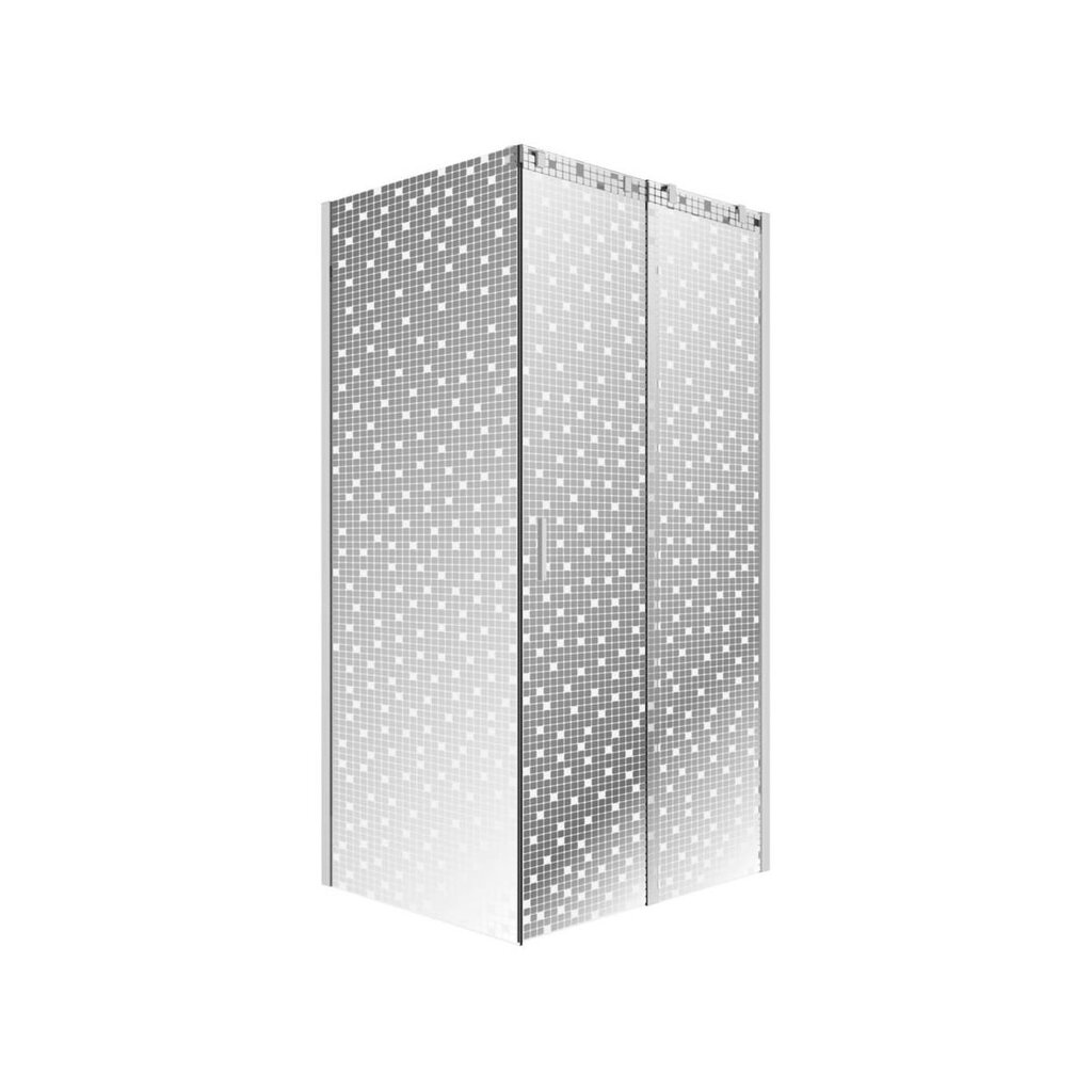 Keturkampė dušo kabina Wellneo Fenome Cubic R, 80x100 cm kaina ir informacija | Dušo kabinos | pigu.lt