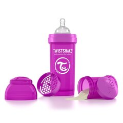 Buteliukas Twistshake Anti-Colic, 260 ml, purple kaina ir informacija | Buteliukai kūdikiams ir jų priedai | pigu.lt