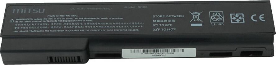 Mitsu BC/HP-8460W kaina ir informacija | Akumuliatoriai nešiojamiems kompiuteriams | pigu.lt