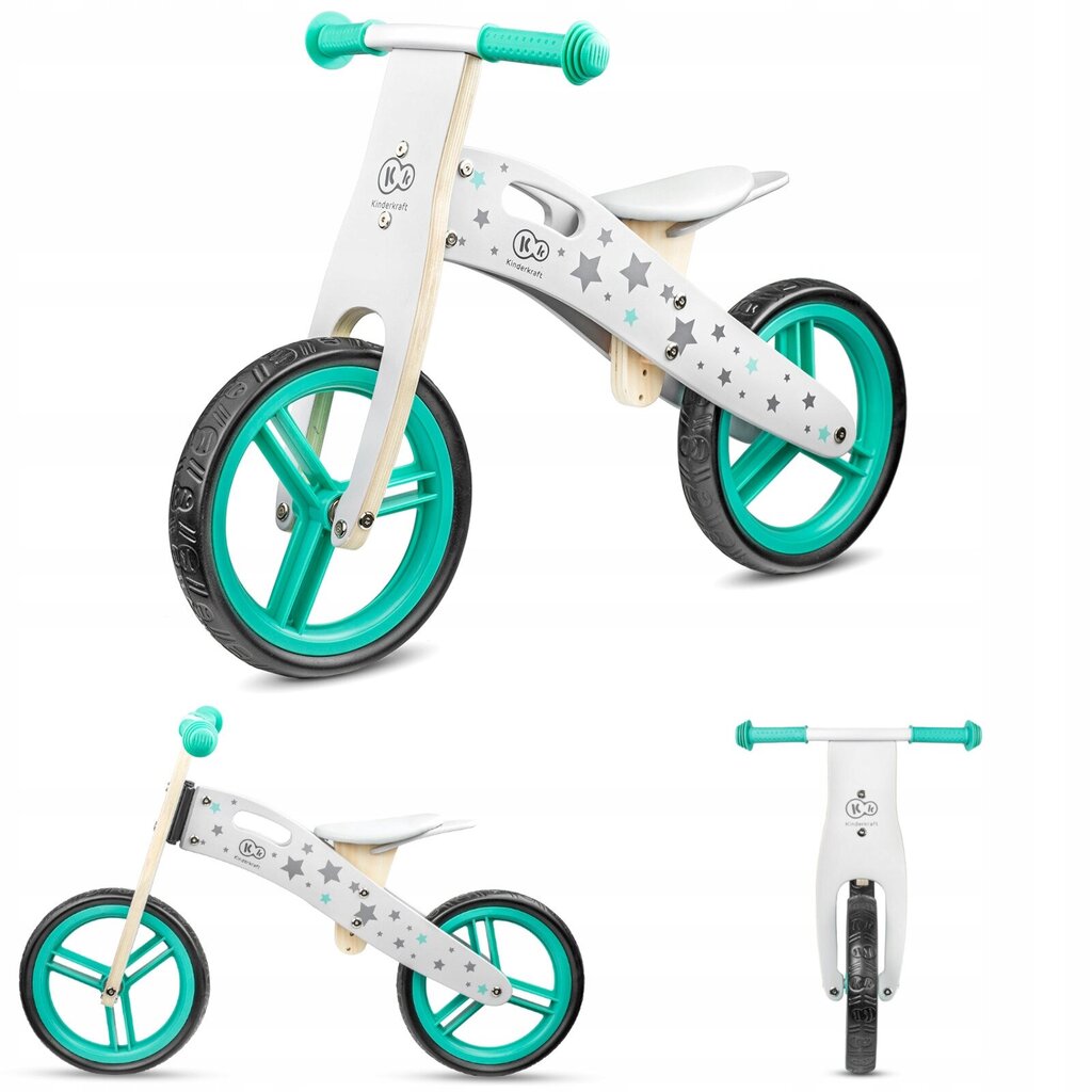 Balansinis dviratukas Kinderkraft Stars , baltas kaina ir informacija | Balansiniai dviratukai | pigu.lt