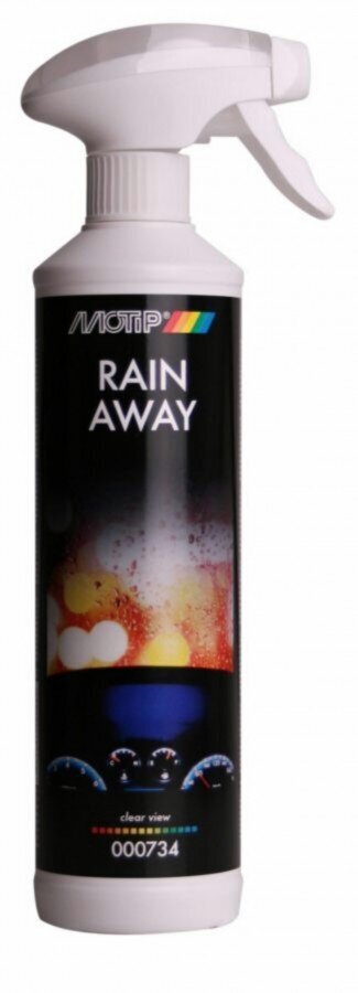 Priemonė lietaus la&scaron;ams pa&scaron;alinti RAIN AWAY 500ml BL, MOTIP kaina ir informacija | Autochemija | pigu.lt