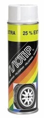 Ratlankių dažai Motip Wheel Spray, balta, 500ml цена и информация | Автомобильная краска | pigu.lt