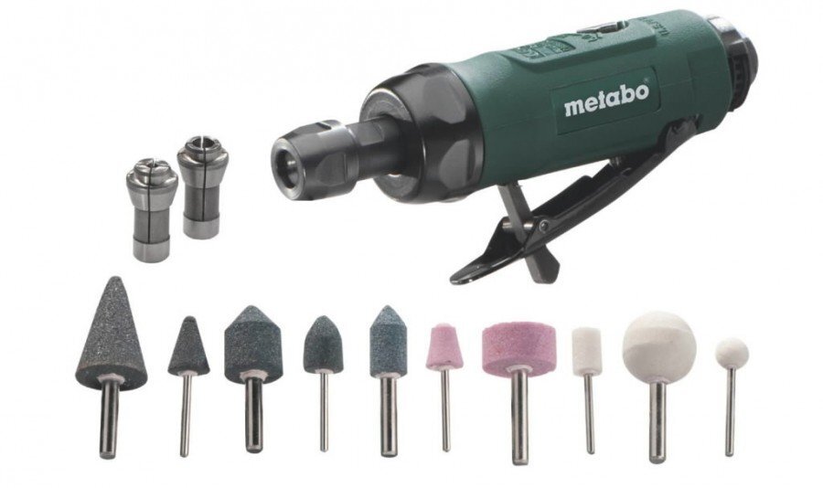 Pneumatinis šlifavimo įrankis su priedais Metabo DG 25 Set kaina ir informacija | Šlifuokliai | pigu.lt
