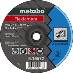 Diskas metalo poliravimui 125x6x22 A 24-N, Metabo kaina ir informacija | Mechaniniai įrankiai | pigu.lt