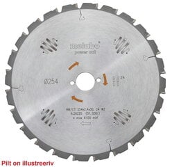 Диск пильный 315x3,0/2,0x30, z24, WZ, 20°. Power Cut. TKHS 315, Metabo цена и информация | Запчасти для садовой техники | pigu.lt