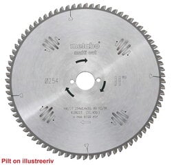 Диск пильный 216x2,6/1,6x30, z60, FZ/TZ, -5°, Multi Cut., Metabo цена и информация | Механические инструменты | pigu.lt