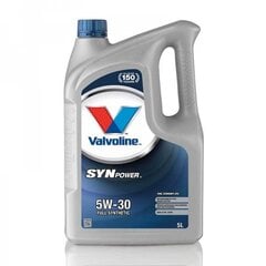 Масло моторное Valvoline SYNPOWER FE 5W30, 5 л цена и информация | Моторные масла | pigu.lt