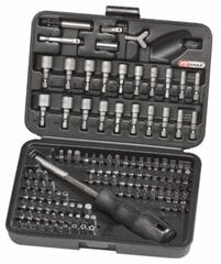 Atsuktuvo antgalių komplektas Classic 1/4&acute;&acute; 122 vnt, KS tools kaina ir informacija | Ks Tools Santechnika, remontas, šildymas | pigu.lt