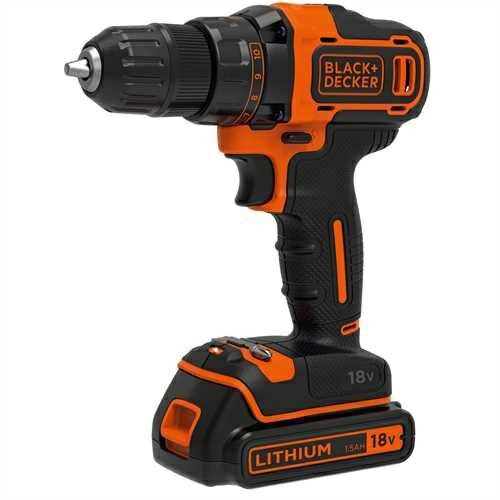 Akumuliatorinis gręžtuvas-suktuvas Black&Decker BDCDD186K-XK цена и информация | Suktuvai, gręžtuvai | pigu.lt