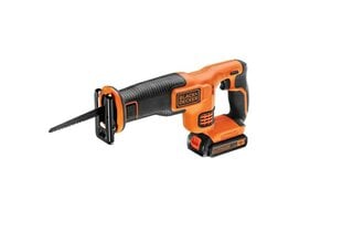 Pjukas black+decker 18v 1.5ah bdcr18 kaina ir informacija | Pjūklai, pjovimo staklės | pigu.lt