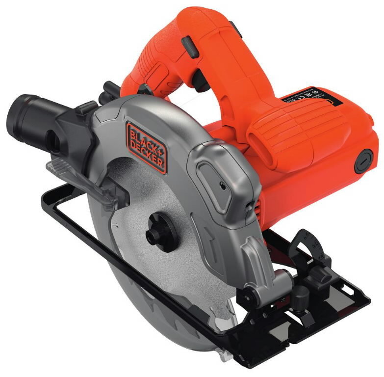 Rankinis diskinis pjūklas Black&Decker CS1250L 66 mm 1250W цена и информация | Pjūklai, pjovimo staklės | pigu.lt