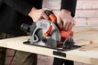 Rankinis diskinis pjūklas Black&Decker CS1550 66 mm 1500W kaina ir informacija | Pjūklai, pjovimo staklės | pigu.lt