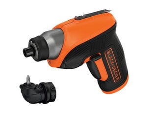 Аккумуляторный шуруповерт Black&Decker CS3652LC + угловая насадка цена и информация | Шуруповерты, дрели | pigu.lt