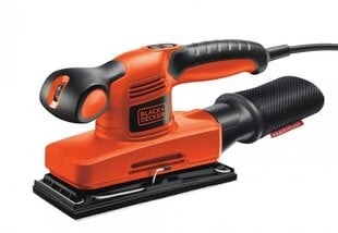 Plokštuminis šlifuoklis Black&Decker KA320EKA 240 W+ 5 šlifavimo priedai kaina ir informacija | Black&Decker Santechnika, remontas, šildymas | pigu.lt