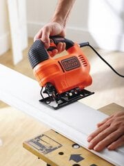 Siaurapjūklis Black&Decker KS701EK 70 mm 520 W kaina ir informacija | Pjūklai, pjovimo staklės | pigu.lt