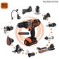 Daugiafunkcis akumuliatorinis įrankis Black&Decker MT218K цена и информация | Suktuvai, gręžtuvai | pigu.lt