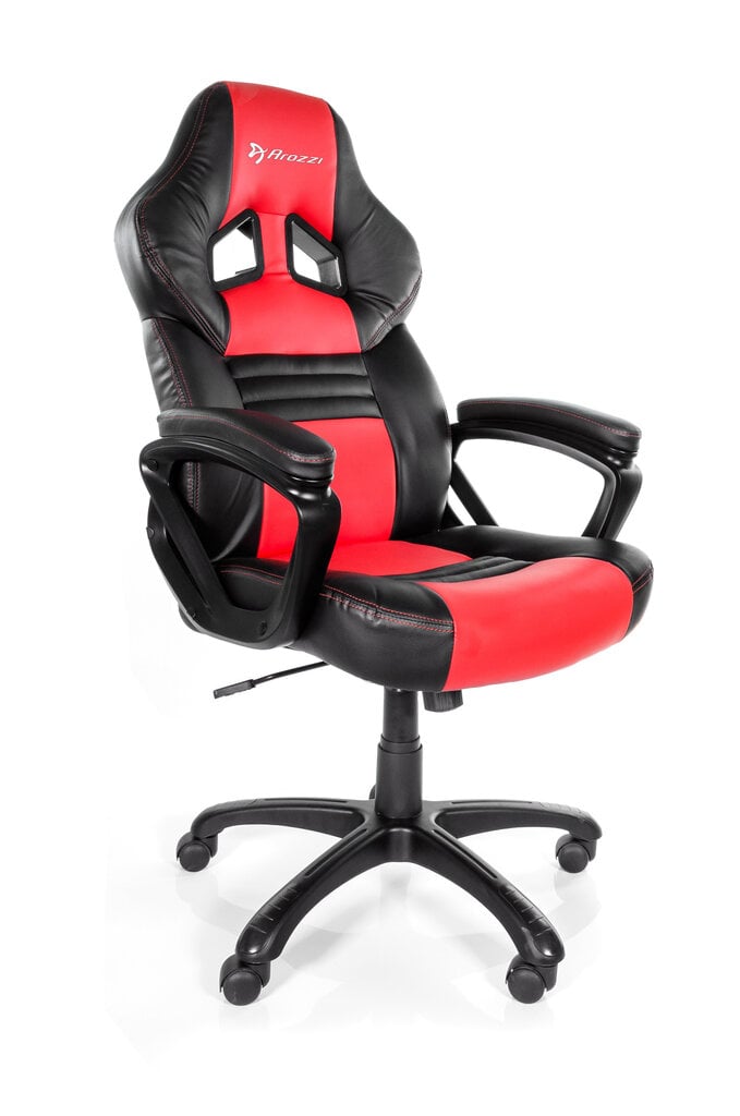 Žaidimų kėdė Arozzi Monza, raudona/juoda kaina ir informacija | Biuro kėdės | pigu.lt