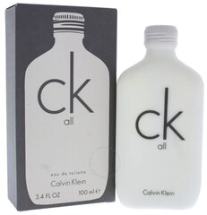 Парфюмерия унисекс CK All Calvin Klein EDT: Емкость - 100 ml цена и информация | Женские духи | pigu.lt