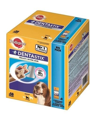 Pedigree Dentastix kramtalai vidutinio dydžio veislių šunims 8 vnt x 180 g kaina ir informacija | Skanėstai šunims | pigu.lt