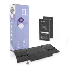 Аккумулятор MITSU BATTERY BC/AP-A1377 (APPLE 5200 MAH 38 WH) цена и информация | Аккумуляторы для ноутбуков | pigu.lt