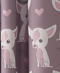 Ткань для занавесок Чихуахуа розового цвета цена и информация | Шторы | pigu.lt